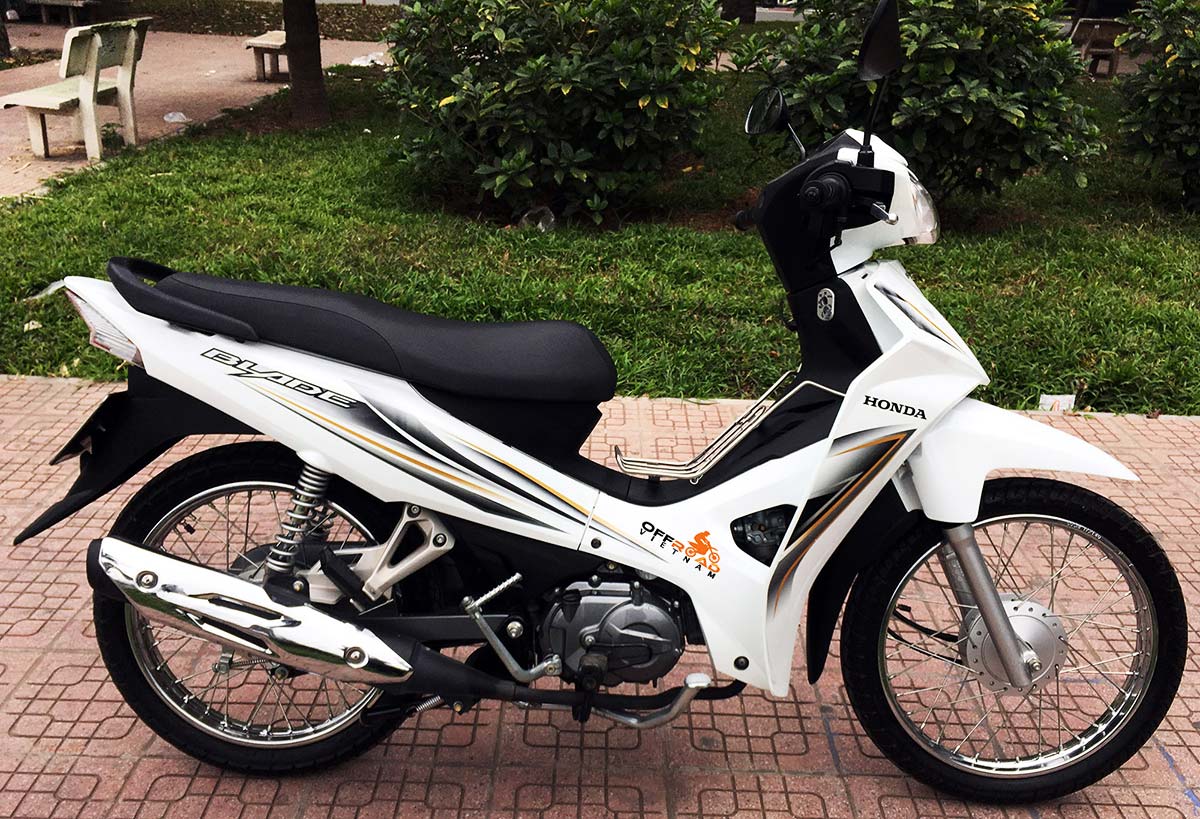 Vietnam Motorcycle Motorbike Tours - scooters for rent in Hanoi. Honda Blade semi-automatic 110cc